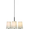 VERBIER Taklampa 3L 41cm Svart/Vit
