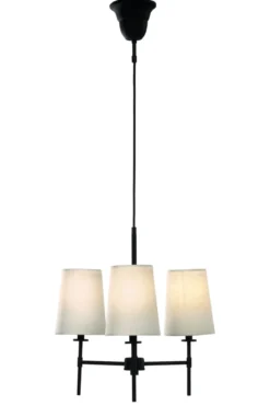 VERBIER Taklampa 3L 41cm Svart/Vit