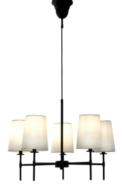VERBIER Taklampa 5L 58cm Svart/Vit