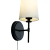VERBIER Vägglampa 31cm Svart/Vit