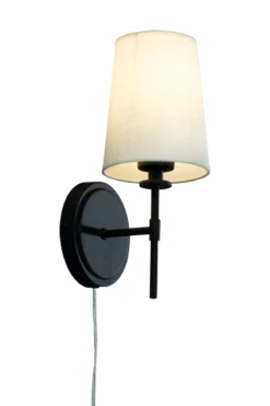 VERBIER Vägglampa 31cm Svart/Vit
