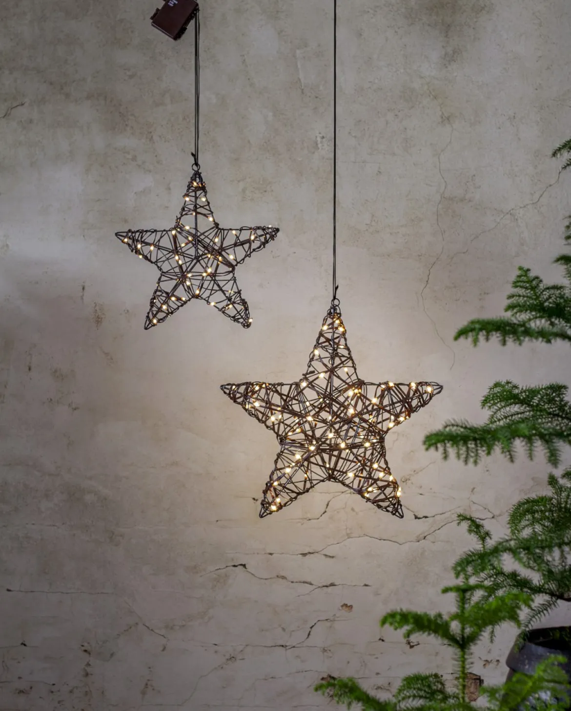 VICKE STAR Utomhusdekoration Batteri 30cm Svart IP44