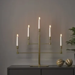 VIDE Ljusstake 5L 53cm Mässing