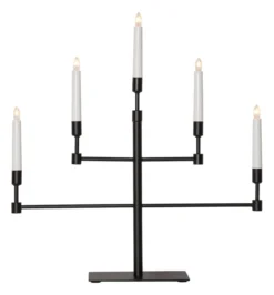 VIDE Ljusstake 5L 53cm Svart