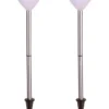 VIGO 2-PACK Solcells-Pollare 34cm Vit
