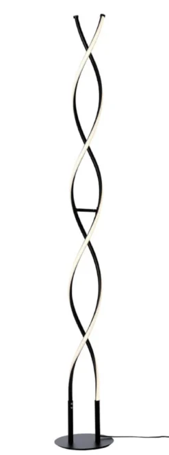 VINDLA LED Golvlampa 155cm Svart