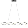 VINDLA LED Takpendel 87cm Krom