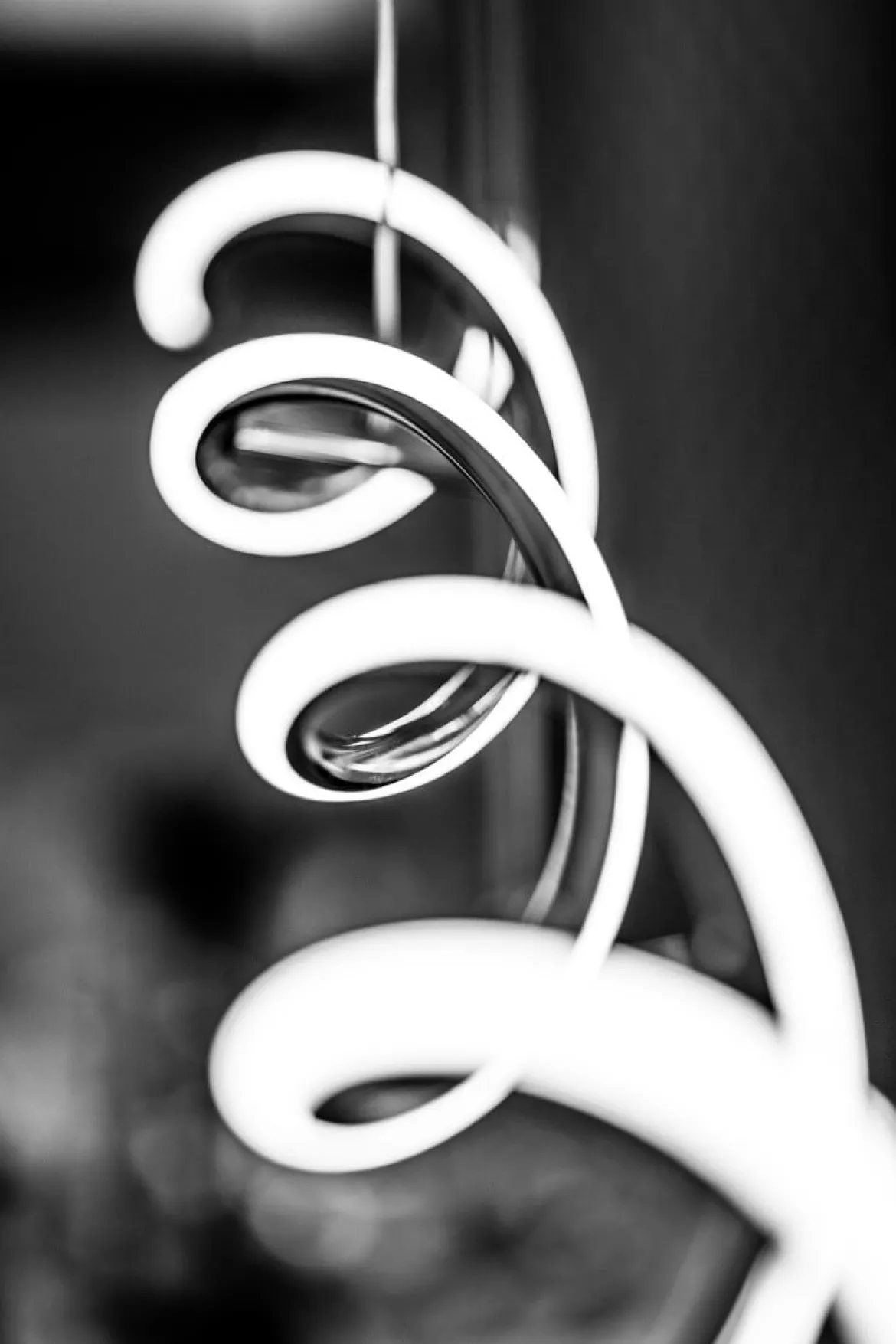 VINDLA LED Takpendel 87cm Krom