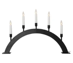 VIND Ljusstake 5L 57cm Svart
