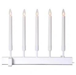 VIND Ljusstake 5L 40cm Vit
