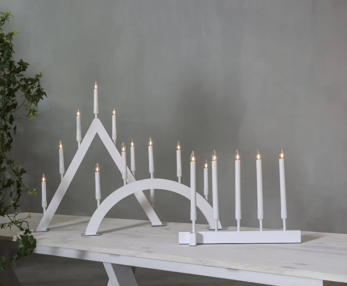 VIND Ljusstake 7L 63cm Vit