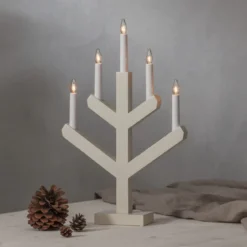 VINGA Ljusstake 5L 50cm Beige
