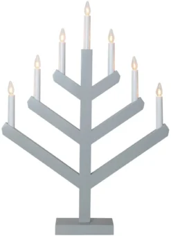VINGA Ljusstake 7L 62cm Grå