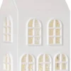 VINTER Inomhusdekoration Hus Batteri 22,5cm Vit