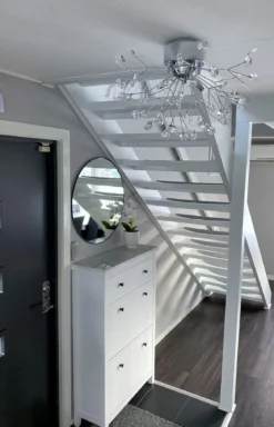 VIVA Plafond 57cm Krom/Klar