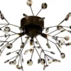 VIVA Plafond 57cm Svartkrom/Rök