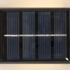 WALLY FROST Solcells-vägglykta 14cm Svart/Vit IP44