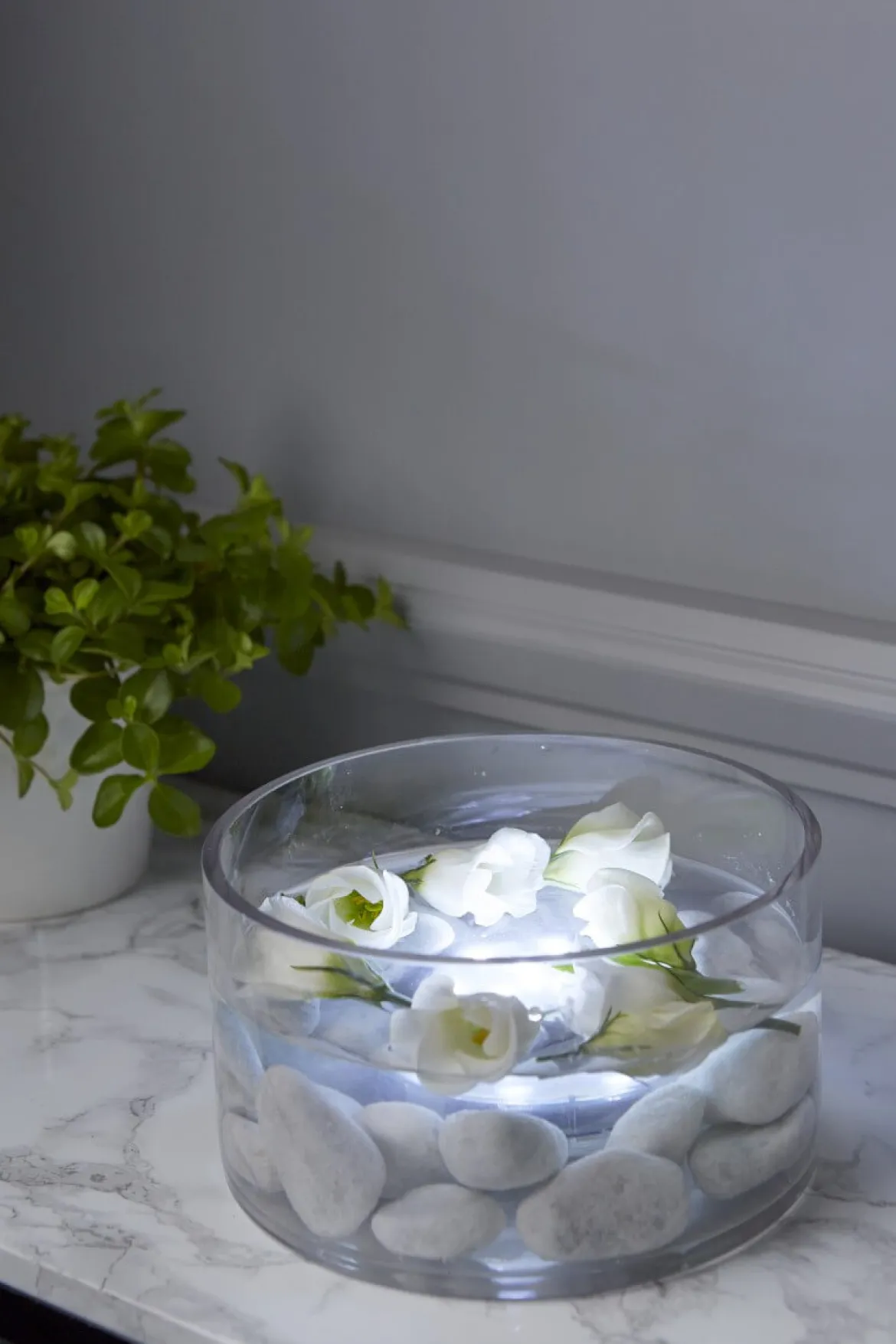 WATER CANDLE LED-Ljus Fjärrkontroll 7cm LED IP65