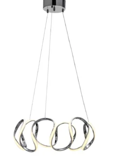WAVE LED Takpendel Stepdim 55cm Krom