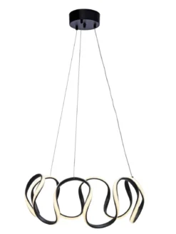 WAVE LED Takpendel Stepdim 55cm Svart