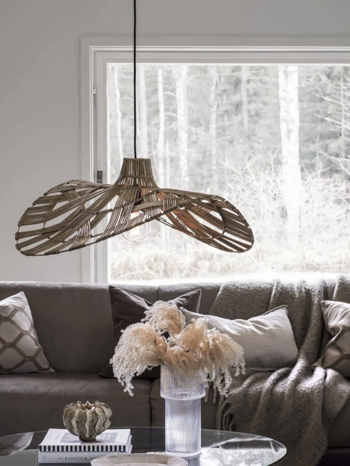 WELLA Taklampa Utomhus FlexOut 81cm Natur Rotting