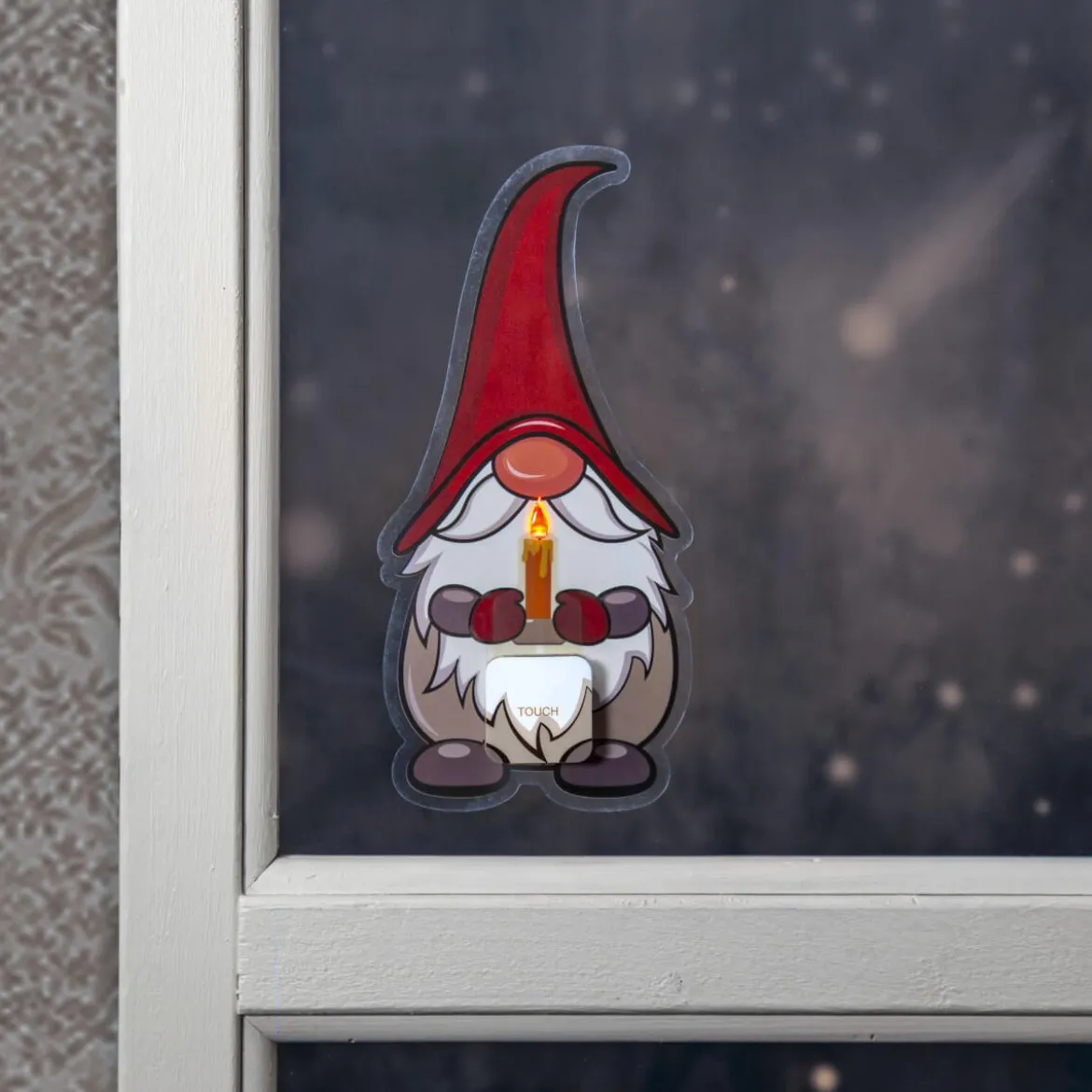 WINDO Inomhusdekoration Tomte Batteri 24cm Flerfärgad