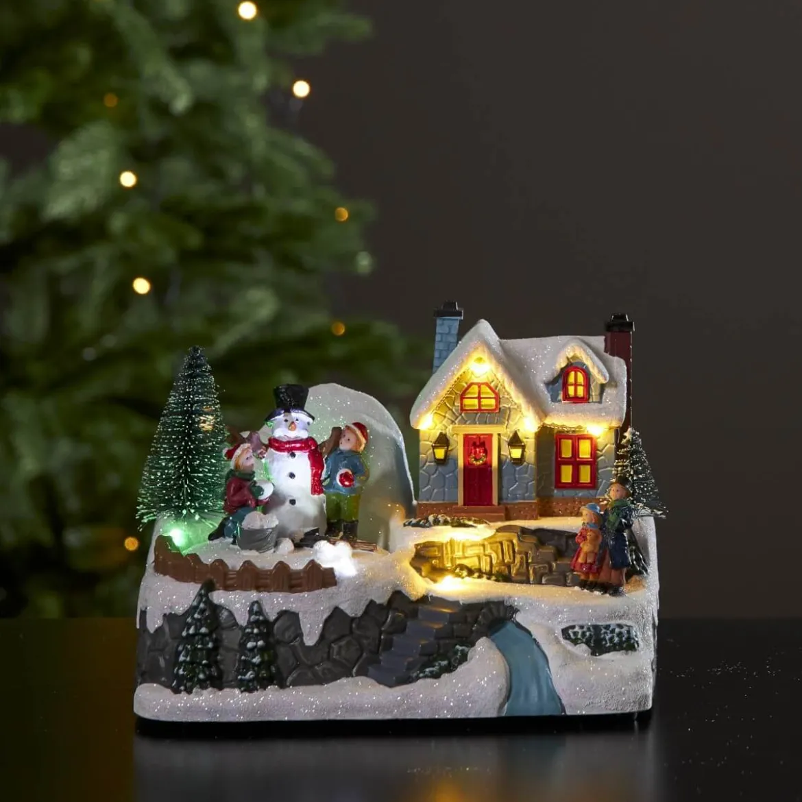 WINTERVILLE Panorama Batteri 18cm Flerfärgad