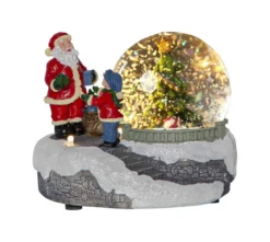 WINTERVILLE Panorama Tomte Batteri 12cm