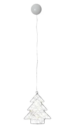 WIRY GRAN Hängande med sugkopp 20cm 12LED Silver