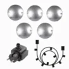 ZENIT Decklight 7cm 5-Pack inkl. Trafo 12V IP67