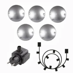 ZENIT Decklight 7cm 5-Pack inkl. Trafo 12V IP67