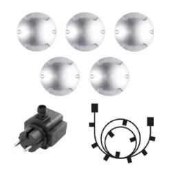 ZENIT DUO Decklight 7cm 5-Pack inkl. Trafo 12V IP67