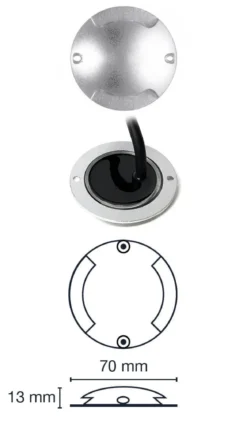 ZENIT DUO Decklight 7cm 5-Pack inkl. Trafo 12V IP67