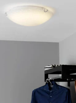 ZODIAC LED-Plafond 30cm Frostad/Mönster